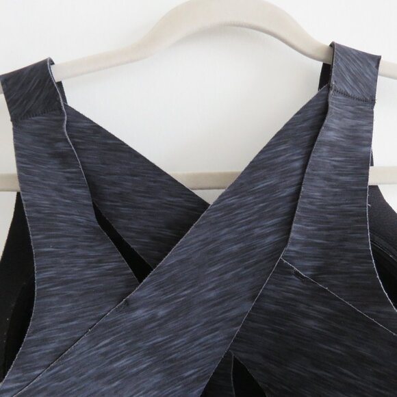 LULULEMON Enlite Bra Zip Front High Support Static Rain Dark Cast Black Size 32E - Picture 10 of 12